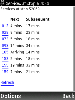 sbsnextbus service listing