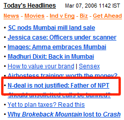 rediff's incorrect headline